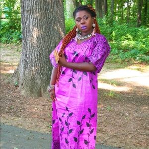 Purple Vacation Summer Dress